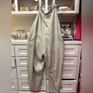 Farmhouse Frocks Taupe Overalls
